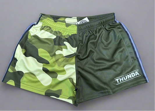 Camo Footy Shorts (with Pockets)